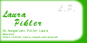 laura pikler business card